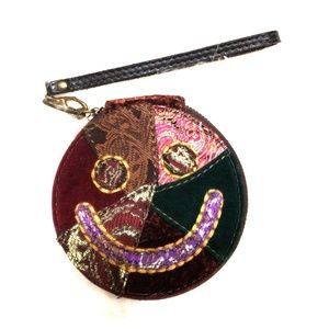 RARE Lucky Brand hand clutch hippie boho